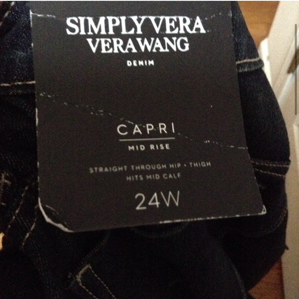 NWT Simply Vera Vera Wang plus size jeans 👖 24W - Picture 4 of 11